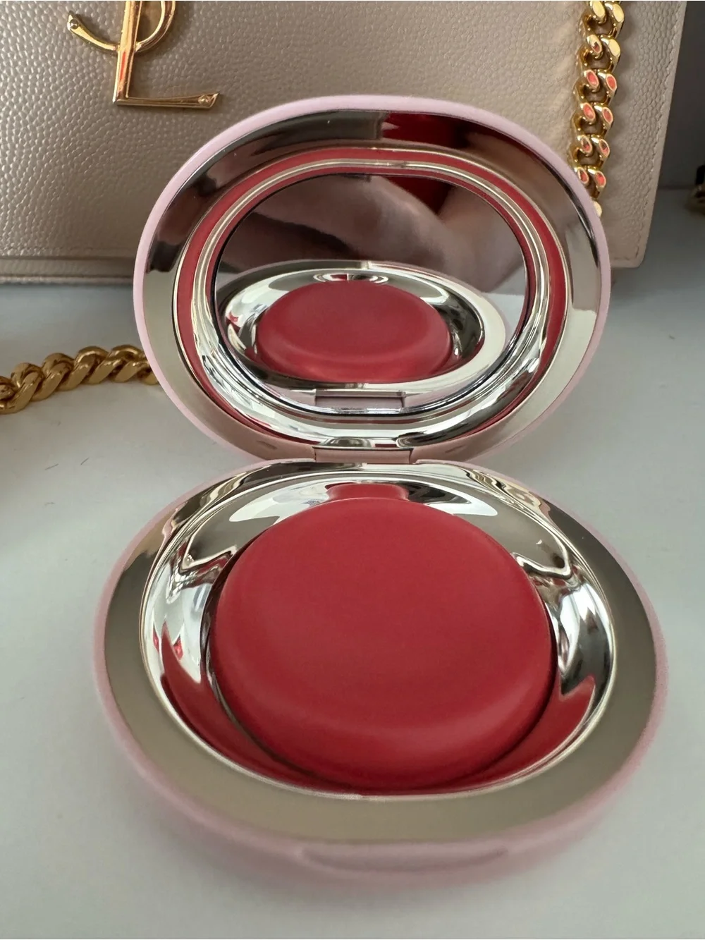 Rare Beauty Cream Blush in Bright Pink